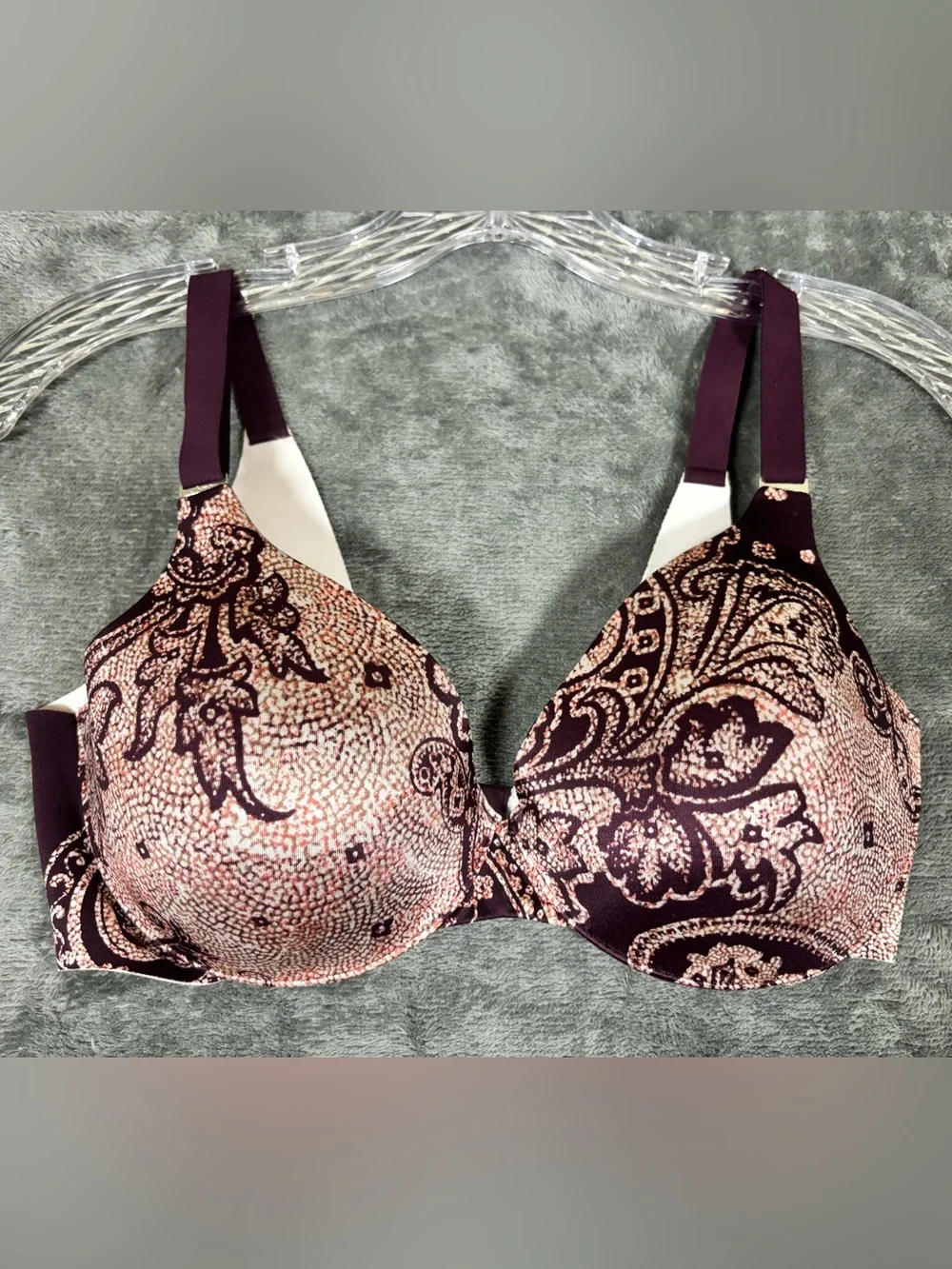 NWT Soma Nadine Vanishing Back Bra 36C in Weathered‎ Paisley pattern